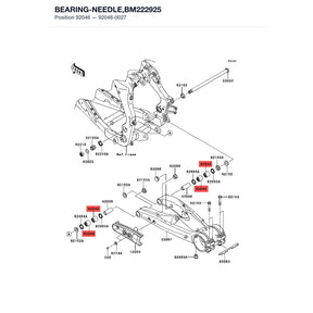 Kawasaki OEM – BEARING-NEEDLE,BM2229 product image