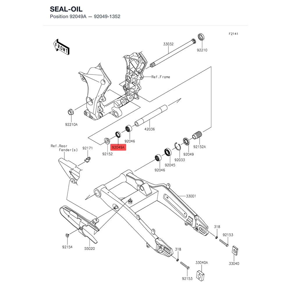Kawasaki OEM – SEAL-OIL product image
