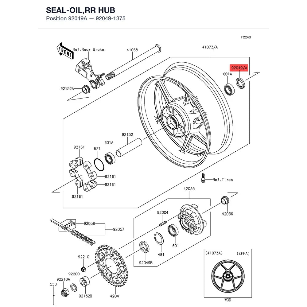 Kawasaki OEM – SEAL-OIL,BJN 32 52 5 product image