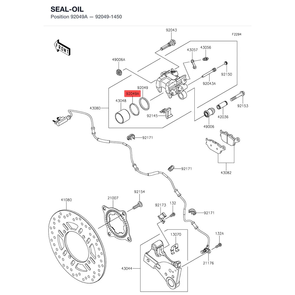 Kawasaki OEM – SEAL-OIL product image