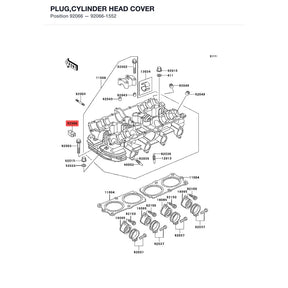 Kawasaki OEM – PLUG,CYLINDER HEAD CO product image