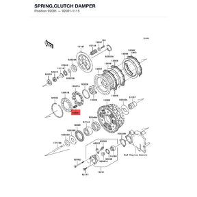 Kawasaki OEM – SPRING,CLUTCH DAMPER product image
