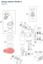 Diagram preview: Spring retainer 30x58x-3 (46180423)