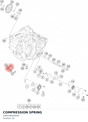 Diagram preview: COMPRESSION SPRING (A48038026000)