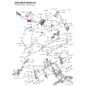 Kawasaki OEM – COLLAR,6.5X24X15.3 product image
