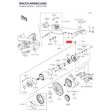Kawasaki OEM – BOLT,FLANGED,6X20 product image