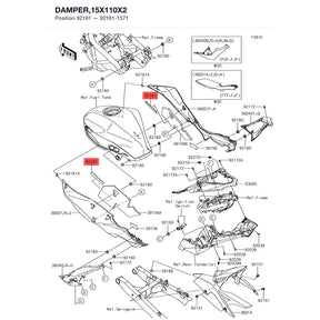 Kawasaki OEM – DAMPER,15X110X2 product image