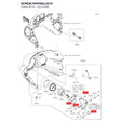 Kawasaki OEM – SCREW,TAPPING,5X16 product image
