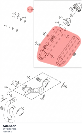 Diagram preview: Silencer (79705182000)
