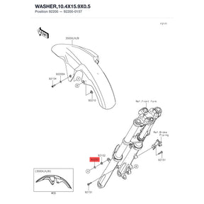 Kawasaki OEM – WASHER,10.4X15.9X0.5 product image
