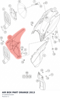 Diagram preview: AIR BOX PART ORANGE 2013 (4710600101004)