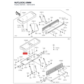 Kawasaki OEM – NUT,LOCK,10MM product image