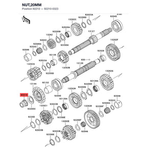 Kawasaki OEM – NUT,20MM product image