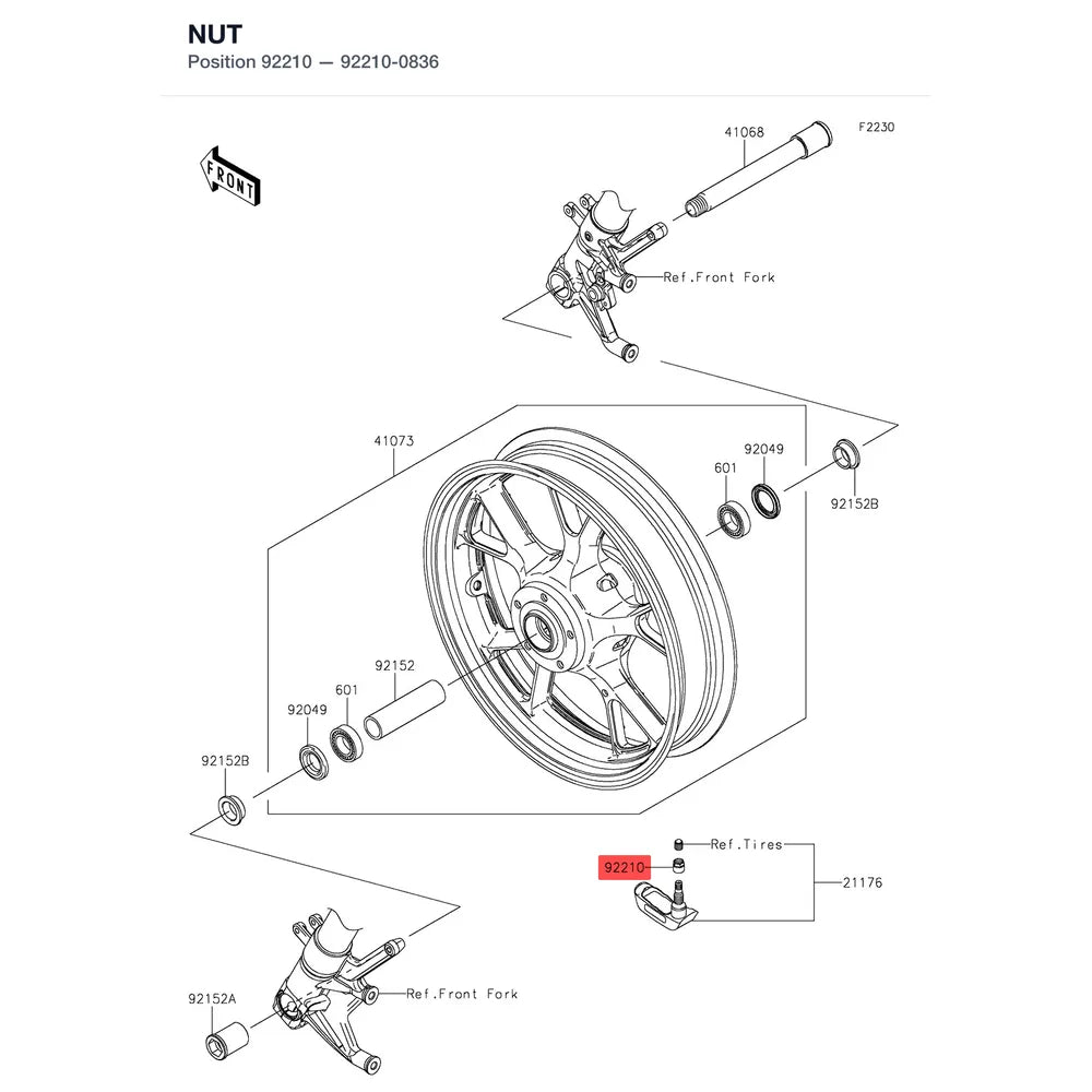 Kawasaki OEM – NUT product image