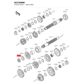 Kawasaki OEM – NUT,20MM product image