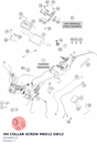Diagram preview: HH COLLAR SCREW M8X12 SW12 (J025080123)