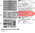 Diagram preview: Noise emission sticker USA (LI21-636-13A)