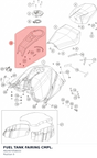 Diagram preview: FUEL TANK FAIRING CMPL. (A62407058033)