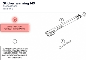 Diagram preview: Sticker warning MX (79108097000)