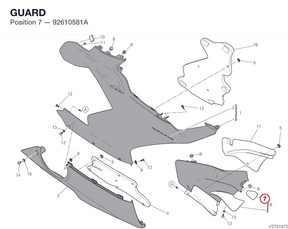 GUARD 92610581A diagram position