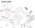 STICKER LOWER 92610761A diagram position