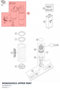 Diagram preview: MONOSHOCK UPPER PART (46180807S2)