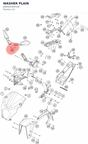 Diagram preview: WASHER PLAIN (J690002400100)