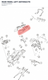 Diagram preview: REAR PANEL LEFT ANTHRACITE (61408042000BHA)