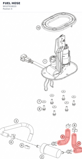 Diagram preview: FUEL HOSE (90107018020)