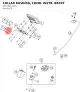 Diagram preview: COLLAR BUSHING, COMB. INSTR. BRCKT (95814062020)