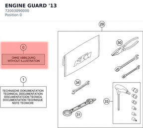 Diagram preview: ENGINE GUARD '13 (72003090000)