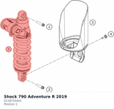 Diagram preview: Shock 790 Adventure R 2019 (01187S5401)