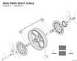 SEAL RING 35X47.15X6.8 93040521A diagram position