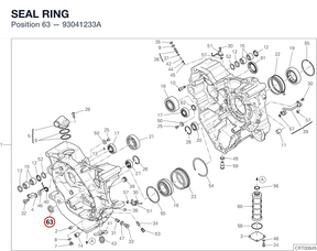 SEAL RING 93041233A diagram position