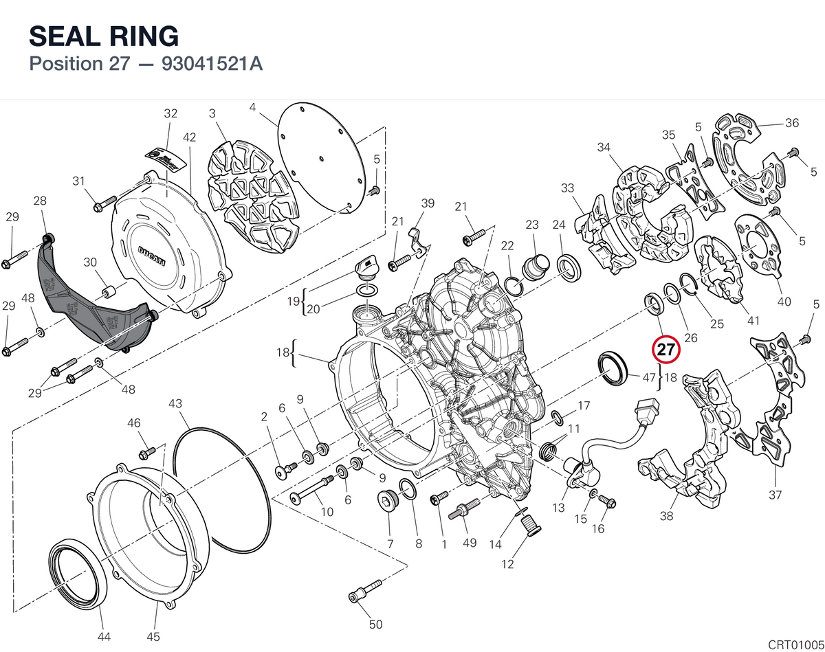 SEAL RING 93041521A diagram position