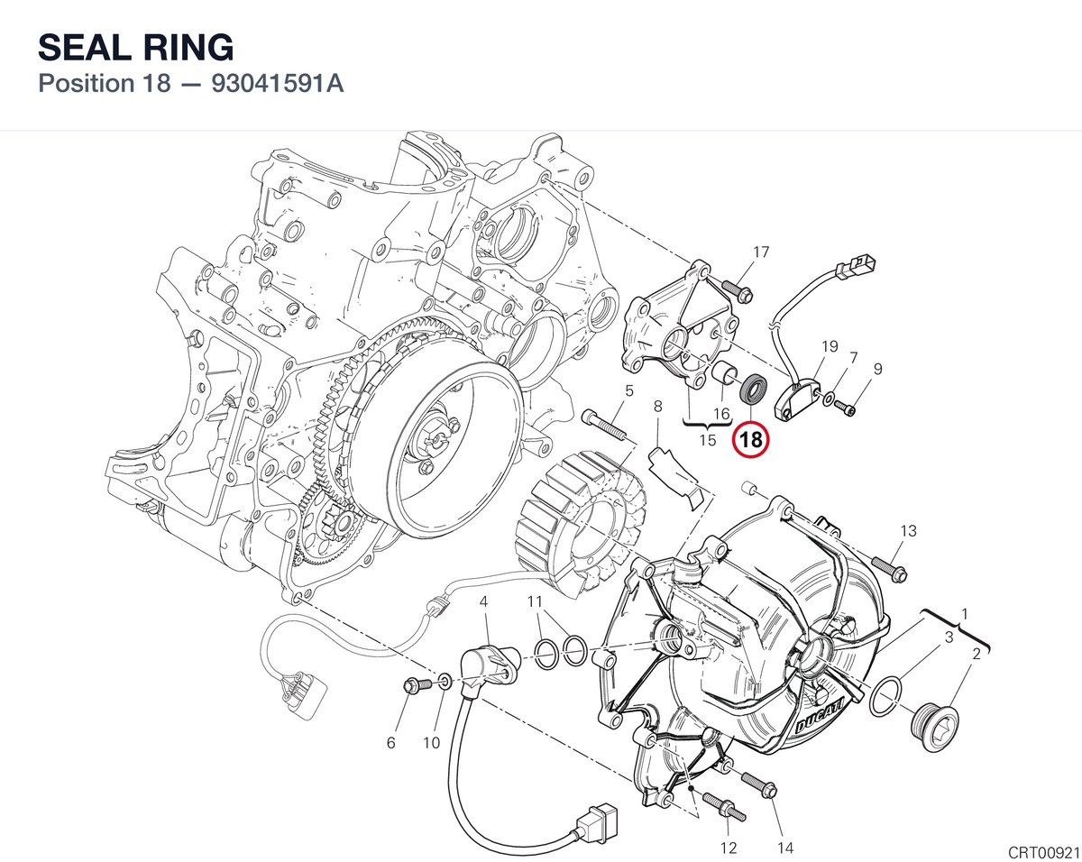 SEAL RING 93041591A diagram position