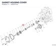 GASKET HOUSING COVER 93042741A diagram position