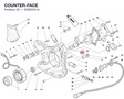 COUNTER-FACE 93050021A diagram position
