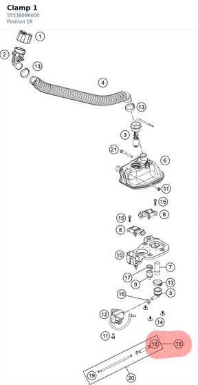 Diagram preview: Clamp 1 (55538086000)