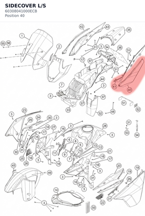 Diagram preview: SIDECOVER L/S (60308041000ECB)
