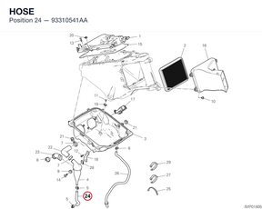 HOSE 93310541AA diagram position
