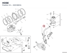 HOSE 93310691A diagram position