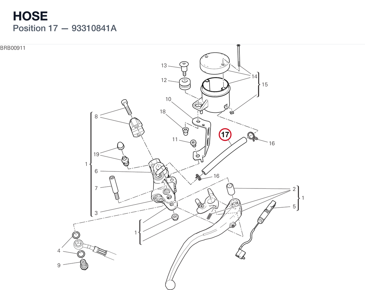 HOSE 93310841A diagram position