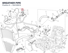 BREATHER PIPE 93410061A diagram position