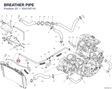 BREATHER PIPE 93410471A diagram position