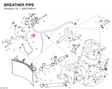 BREATHER PIPE 93410491A diagram position