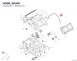 HOSE, DRAIN 93410611A diagram position