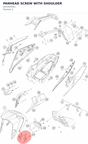 Diagram preview: PANHEAD SCREW WITH SHOULDER (J031050161)