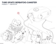 TUBO SFIATO SERBATOIO-CANISTER 93510121A diagram position