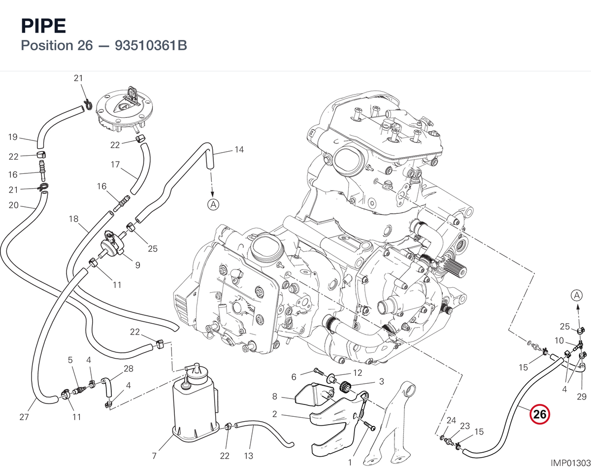 PIPE 93510361B diagram position